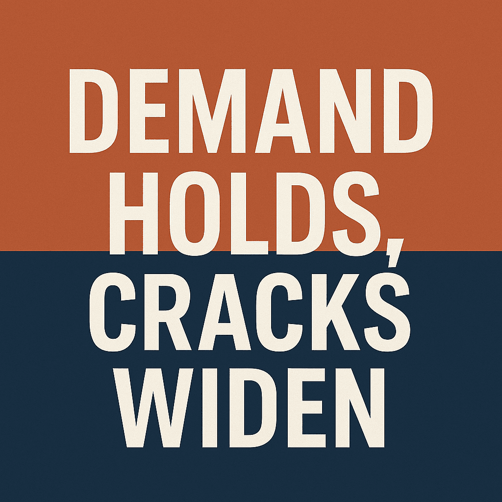 Market Sentiment Tracker: Demand Holds, Cracks Widen